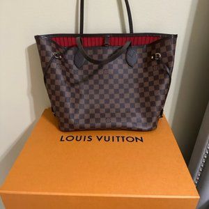 Louis Vuitton, Neverfull MM , Color: Cherry, Material: Damier Ebene